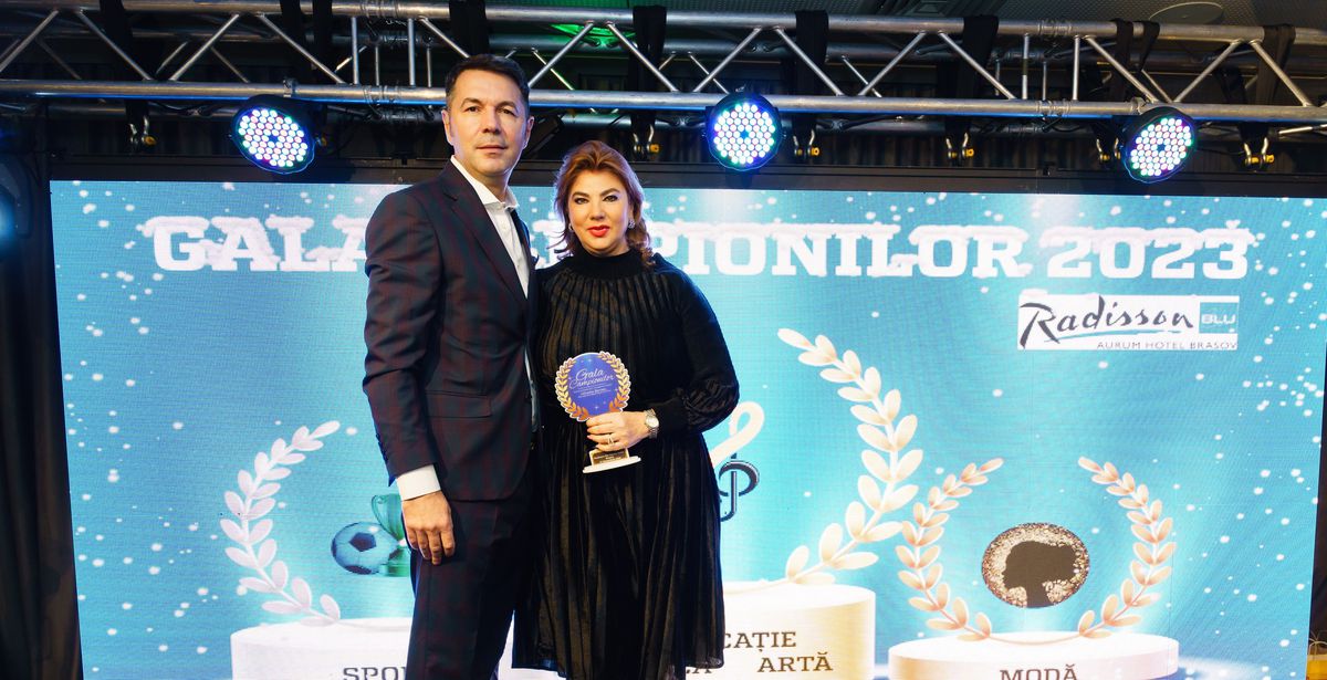 Mihaela, prima soție a lui Borcea, premiată la Gala Campionilor. Cine i-a stat alături