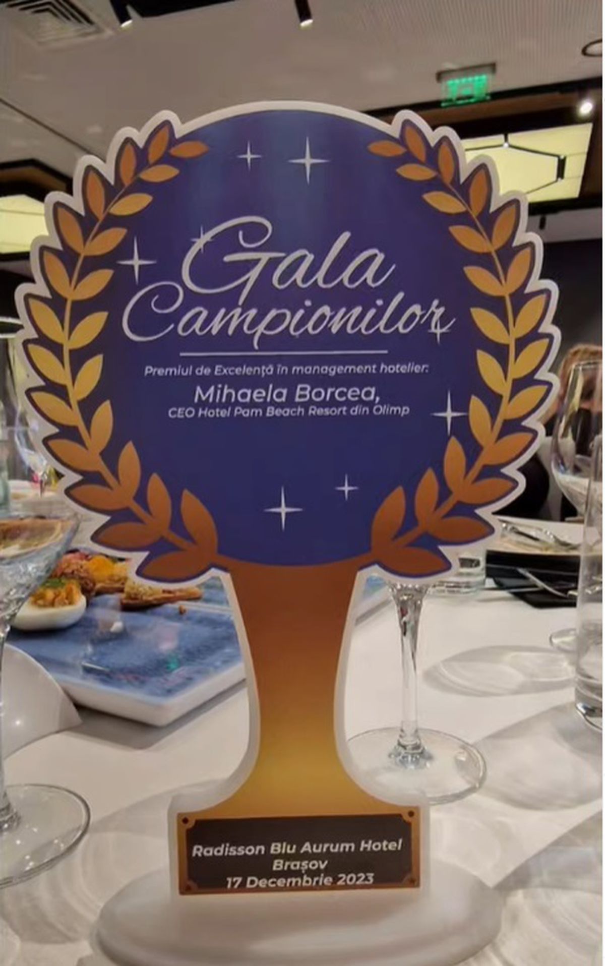 Mihaela, prima soție a lui Borcea, premiată la Gala Campionilor. Cine i-a stat alături