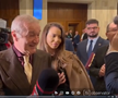 Gigi Becali a luat microfonul unui reporter în Parlamentul României, foto: captură video Antena 1