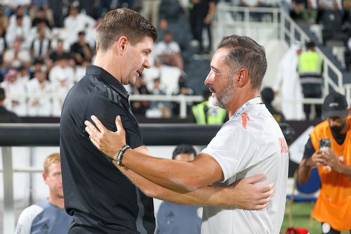 Vitor Pereira, în dreapta, alături de Steven Gerrard // foto: Guliver/gettyimages