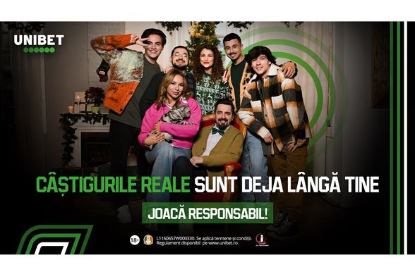 Unibet lansează campania „Câștiguri Adevărate” - cu Cosmin Natanticu drept ambasador al sărbătorilor autentice