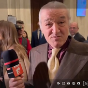 Gigi Becali a luat microfonul unui reporter în Parlamentul României, foto: captură video Antena 1