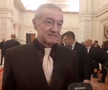 Gigi Becali a luat microfonul unui reporter în Parlamentul României, foto: captură video puterea.ro