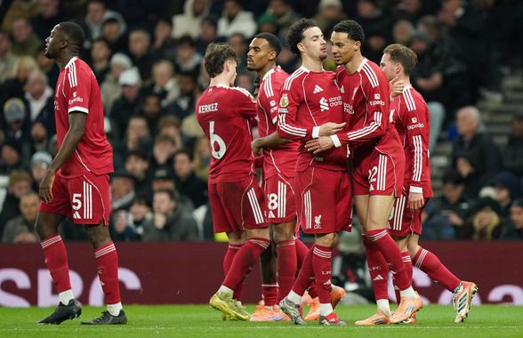 Spectacol în Tottenham - Liverpool 1-2 » Două eliminări și trei goluri, cu Radu Drăgușin revenit în lot după 11 luni