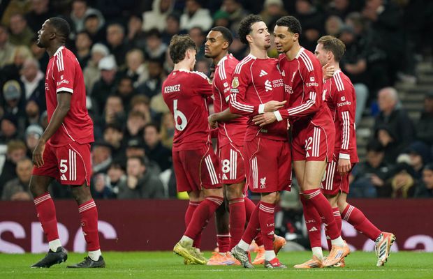 Spectacol în Tottenham - Liverpool 1-2 » Două eliminări și trei goluri, cu Radu Drăgușin revenit în lot după 11 luni