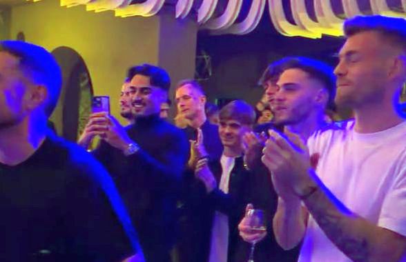 „Made in Oltenia” » Cu Baiaram și Cicâldău în frunte, jucătorii au petrecut cu manele, la o zi după drama de la Atena: „Pentru Cristina, soția mea”