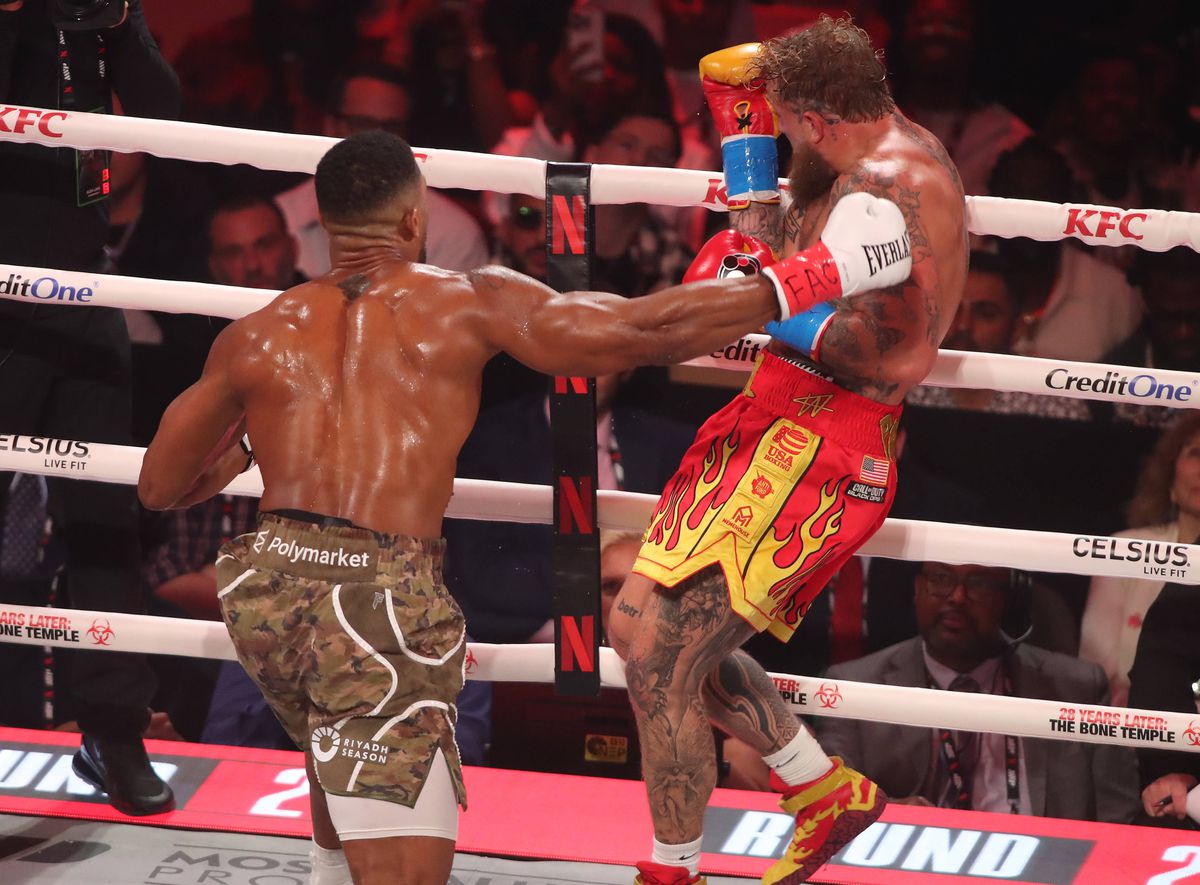 Jake Paul versus Anthony Joshua