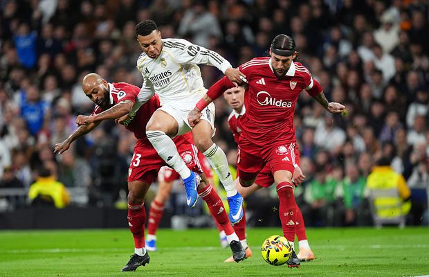 Real Madrid, victorie mare cu Sevilla » Kylian Mbappe a marcat și a scris istorie pentru clubul „blanco”