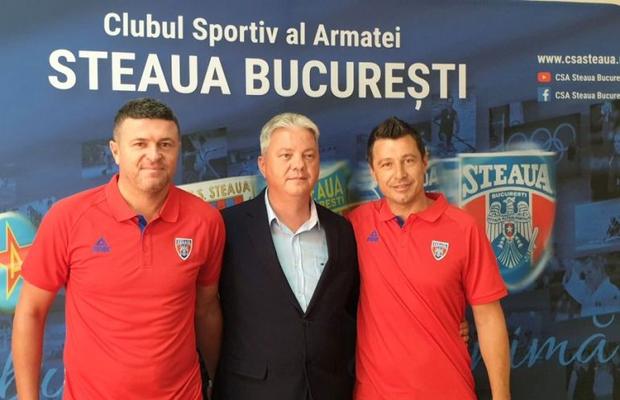 VIDEO CSA recunoaște că FCSB e Steaua :) Gafa făcută de clubul Armatei la prezentarea lui Daniel Oprița