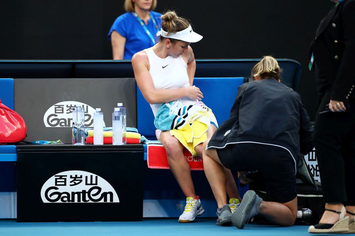 Simona Halep accidentare