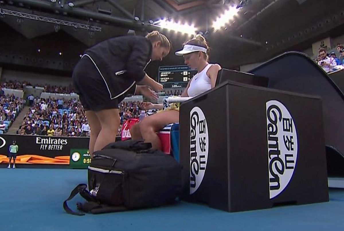 Simona Halep accidentare