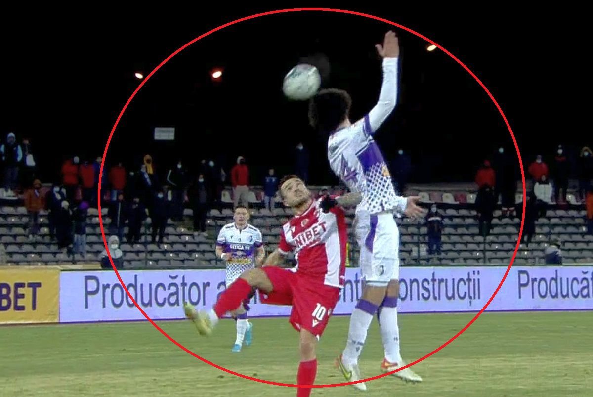 Gafă URIAŞĂ de arbitraj la Pitești: gol anulat ERONAT pentru Dinamo în repriza secundă!