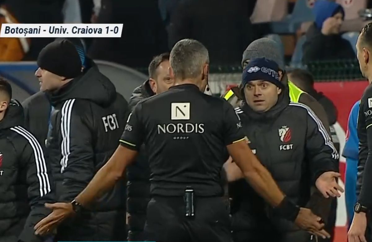 Scandal monstru după Botoșani - CSU Craiova » Arlauskis a făcut o criză de nervi și a fost cu greu ținut să nu sară la bătaie!