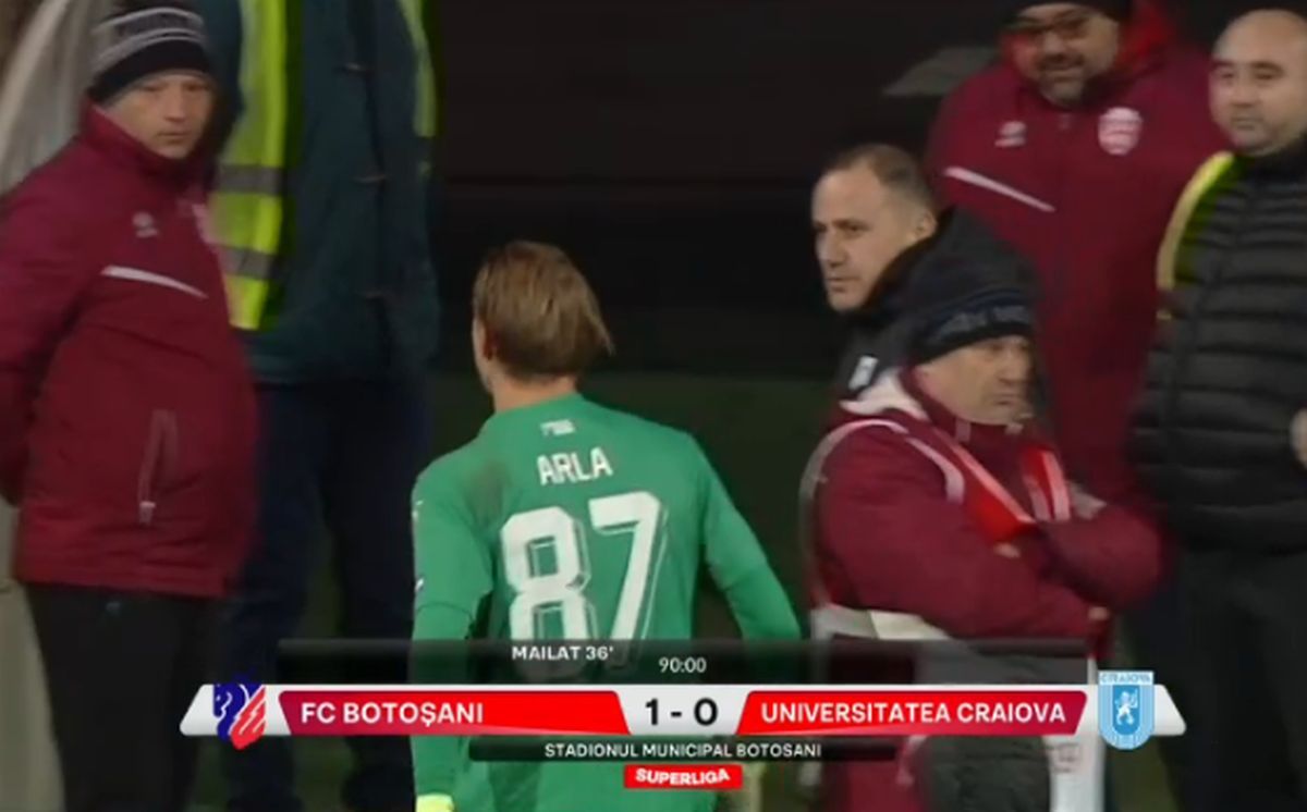 Scandal FC Botoșani - CSU Craiova 1-0