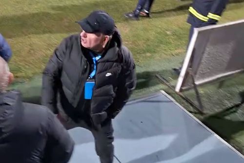 Hagi a fost foarte nervos la finalul meciului cu UTA/ Foto: Captură TikTok