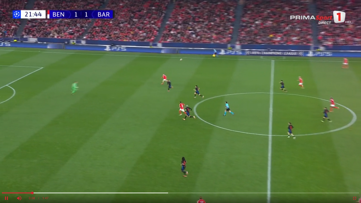 Repriză groaznică pentru fotbalistul Barcelonei » A făcut meciul praf în doar 8 minute