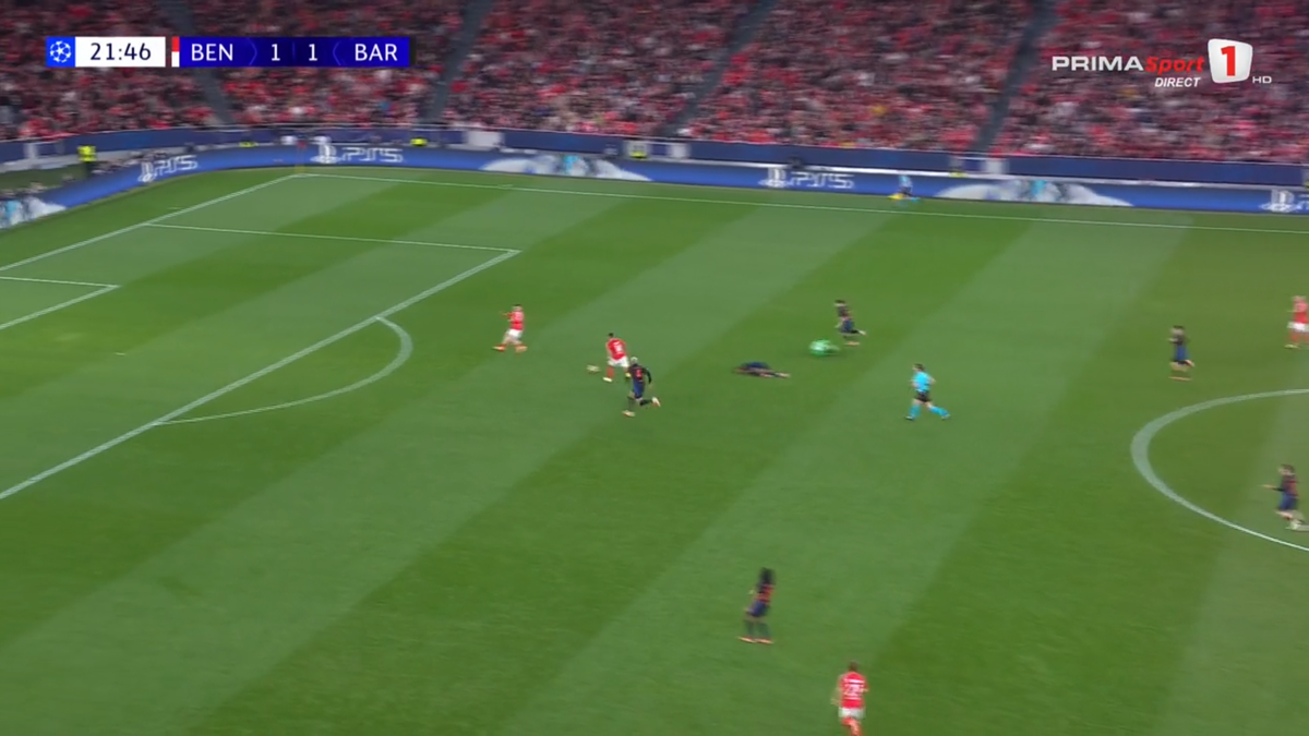 Repriză groaznică pentru fotbalistul Barcelonei » A făcut meciul praf în doar 8 minute