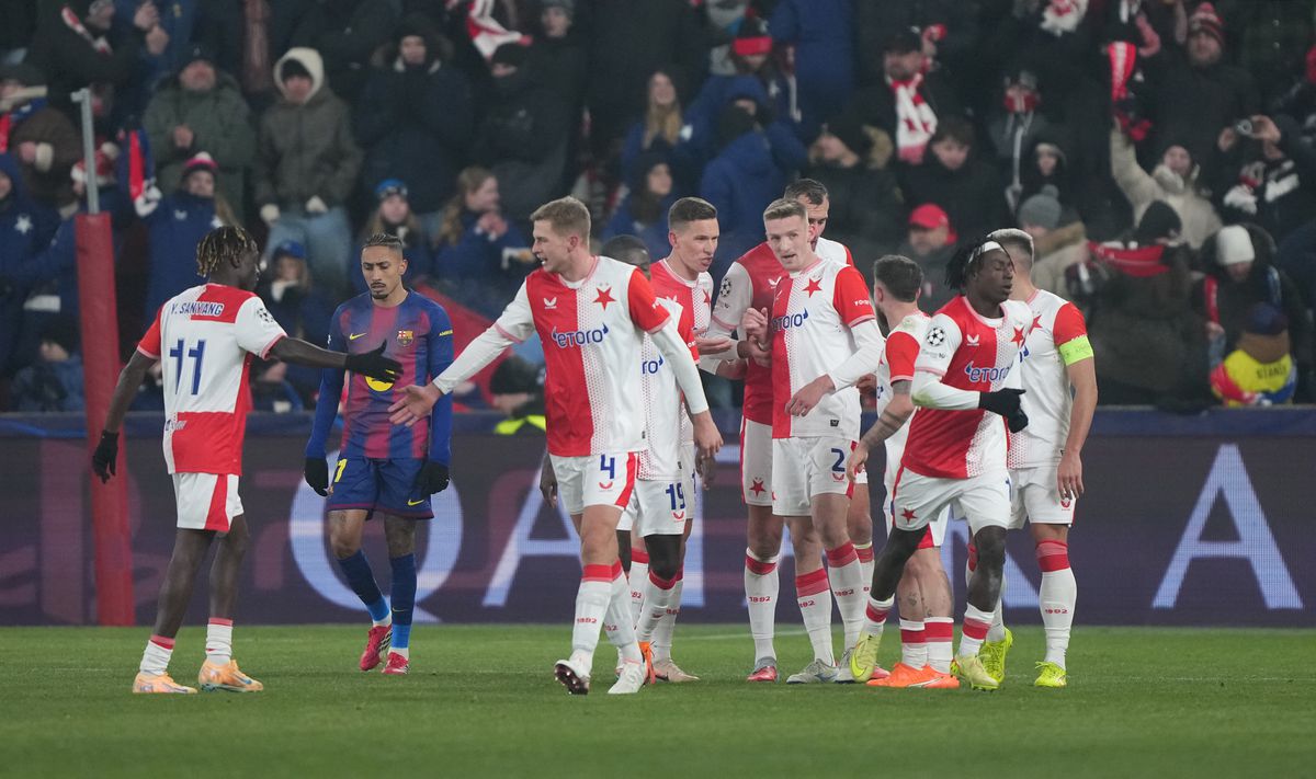 Meci de poveste la Praga! Barcelona se impune după un thriller cu Slavia » Catalanii rămân în lupta pentru primele 8 locuri