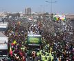 Jucătorii naționalei din Senegal au săbătorit pe străzi triumful de la Cupa Africii / foto: AP News