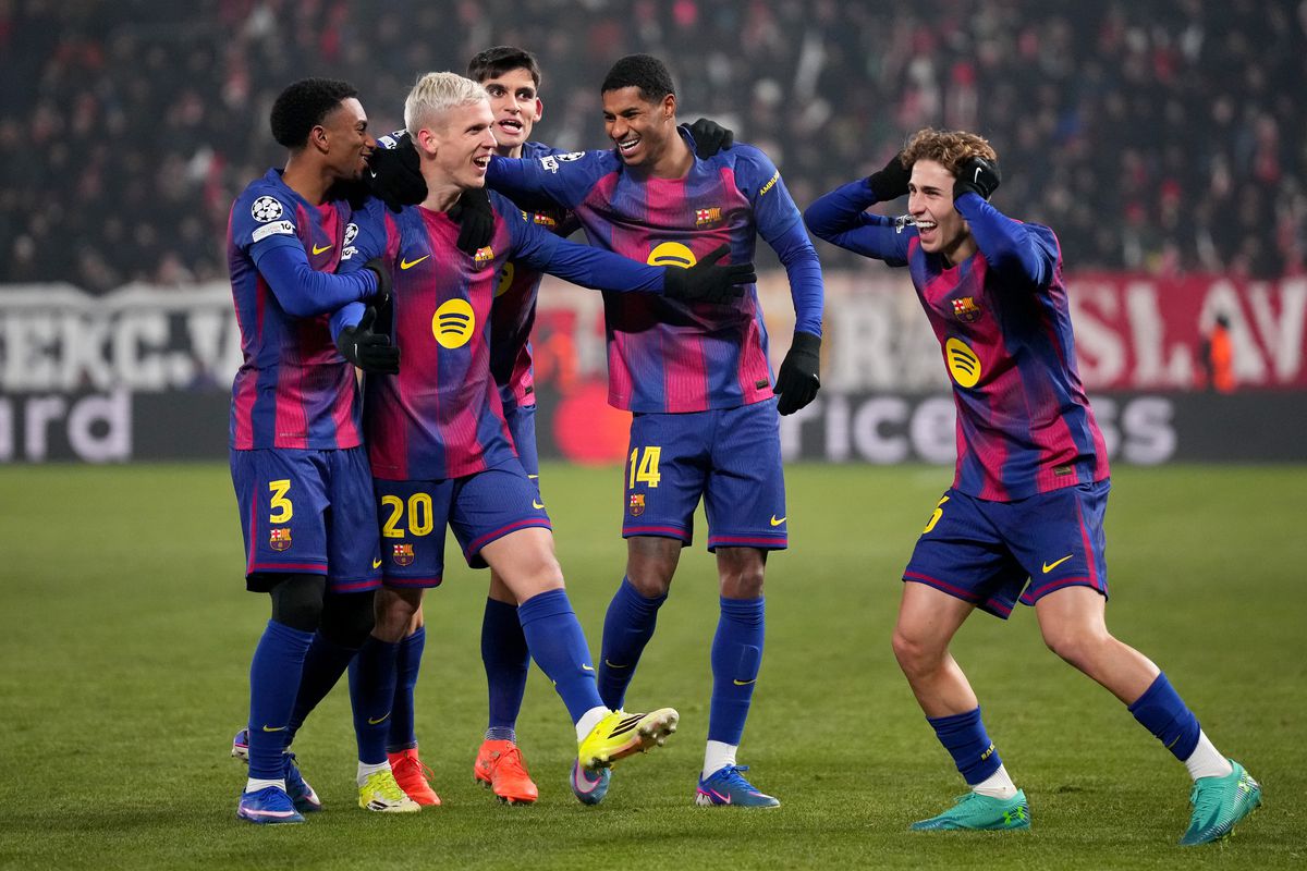Meci de poveste la Praga! Barcelona se impune după un thriller cu Slavia » Catalanii rămân în lupta pentru primele 8 locuri