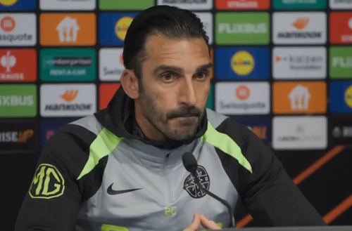 Elias Charalambous, înainte de Dinamo Zagreb - FCSB // FOTO: Conferință de presă