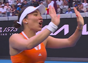 „Headshot!” » Gabi Ruse, moment savuros după victoria de la Melbourne