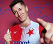 Robert Lewandowski și-a dat autogol, iar Slavia Praga a râs de el // foto: Instagram Slavia Praga