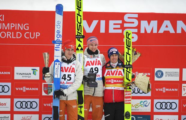 FOTO Imagini spectaculoase » Victorie germană la Râșnov! Karl Geiger s-a impus în etapa de Cupă Mondială