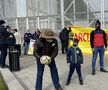 FOTO EXCLUSIV Un nou protest la stadionul „Arcul de Triumf”! Fanii rugby-ului îi atacă pe Novak și Stroe