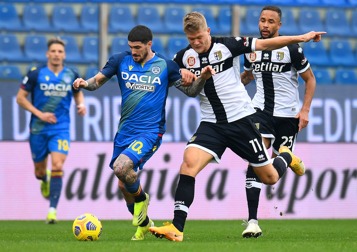 PARMA - UDINESE 2-2 » Parma ratează victoria după un avantaj de două goluri la pauză! Cum s-au descurcat Mihăilă și Man