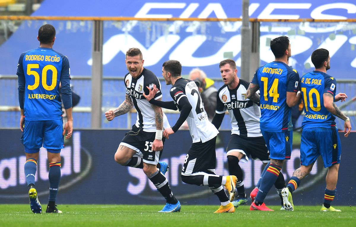 PARMA - UDINESE 2-2 » Parma ratează victoria după un avantaj de două goluri la pauză! Cum s-au descurcat Mihăilă și Man