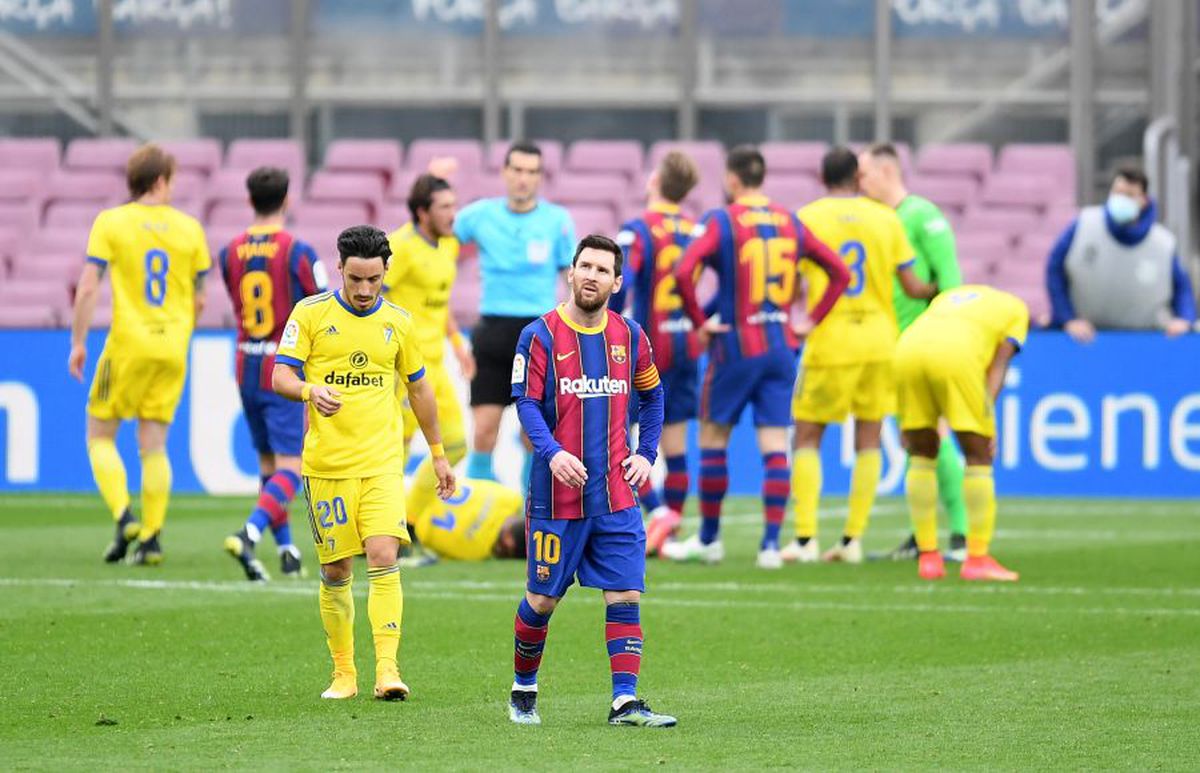 Efectul Mbappe! Barcelona calcă strâmb și în La Liga » Doar egal acasă cu Cadiz, într-un meci cu 81% posesie!