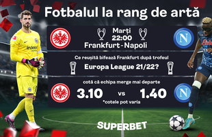 Frankfurt vs Napoli în Liga Campionilor. Planurile după un trofeu, față în față cu magia primului loc
