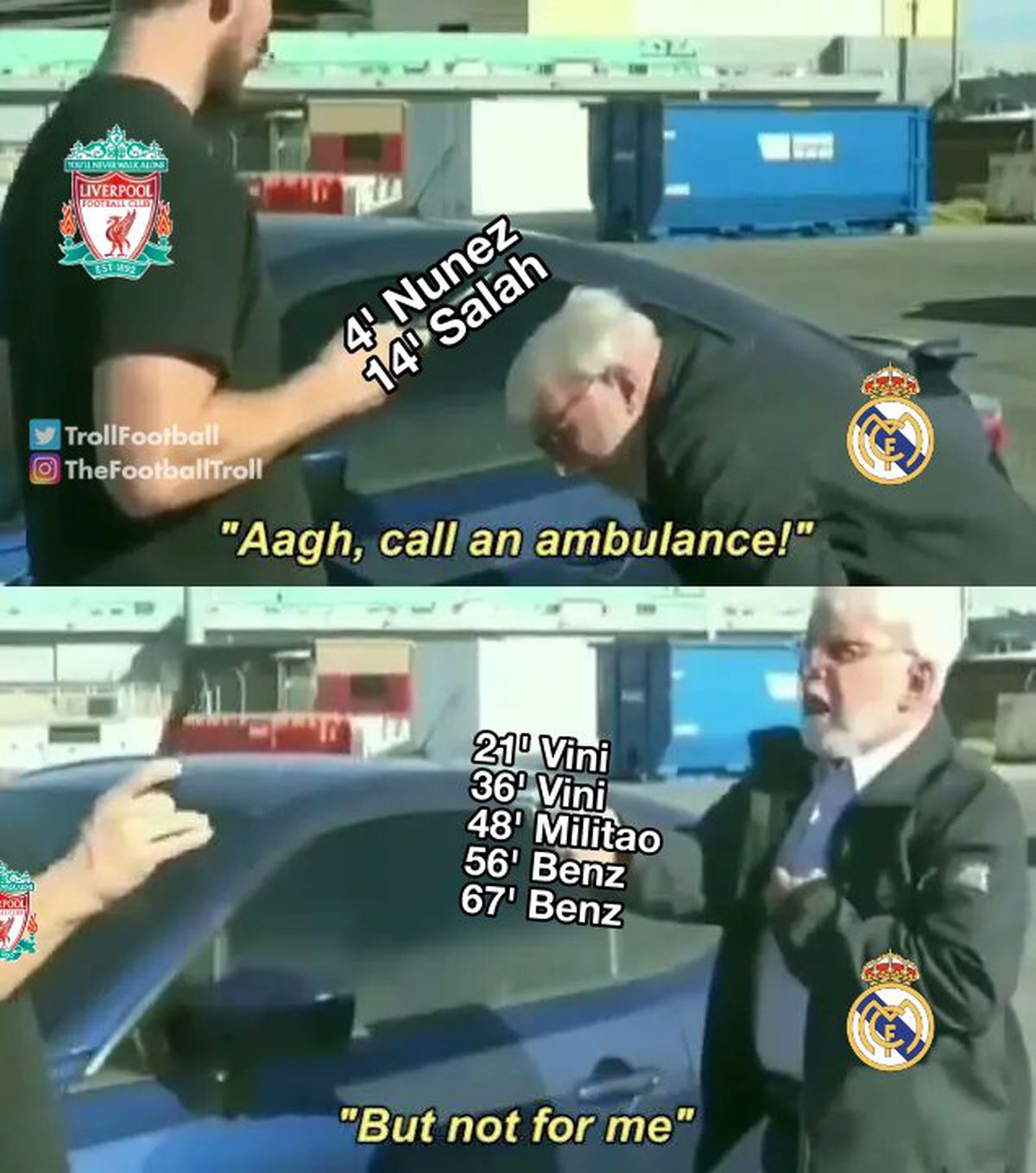 Meme-uri după Liverpool - Real Madrid 2-5