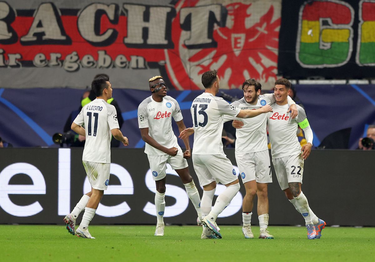 Eintracht Frankfurt - Napoli 0-2 » Liderul din Serie A nu glumește nici în Champions League! Victorie după un meci controlat cap-coadă