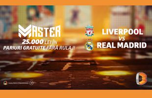 Liverpool - Real Madrid, meciul săptămânii europene la Betano Master