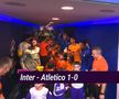 Horațiu Moldovan, salutând arbitrii români înainte de Inter - Atletico // sursă foto: captură Știri DigiSport