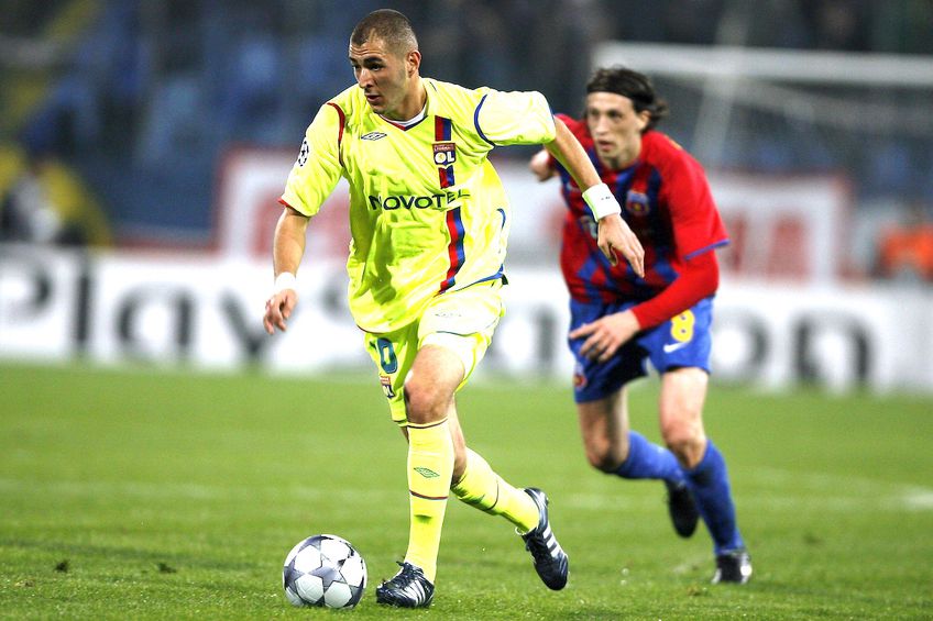 Karim Benzema, în Lyon - FCSB în 2008// FOTO: Imago