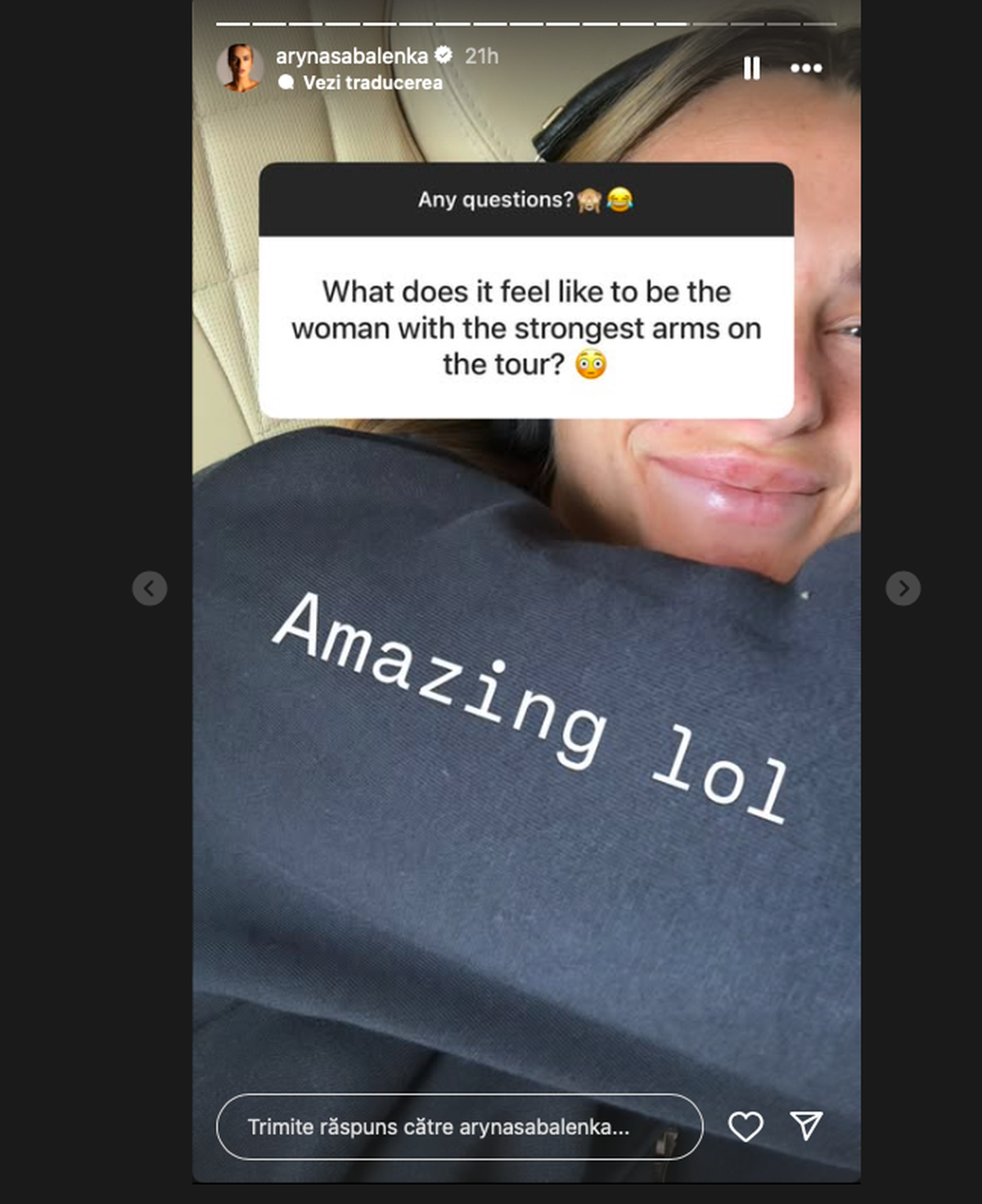 Sabalenka, Instagram