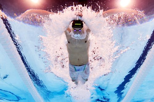 Kristof Milak în acțiune  la Jocurile Olimpice de la Paris FOTO Gulliver/GettyImages