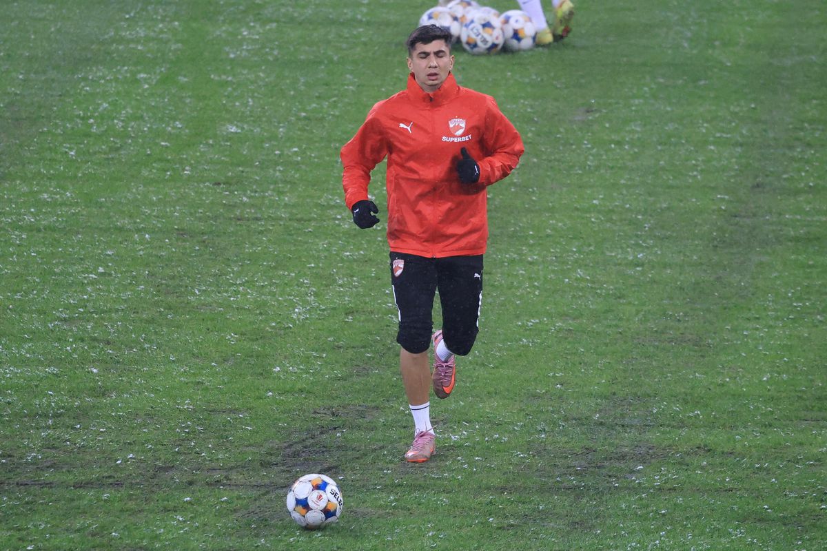 Imagini de la încălzire înainte de Rapid - Dinamo, 21.02.2026