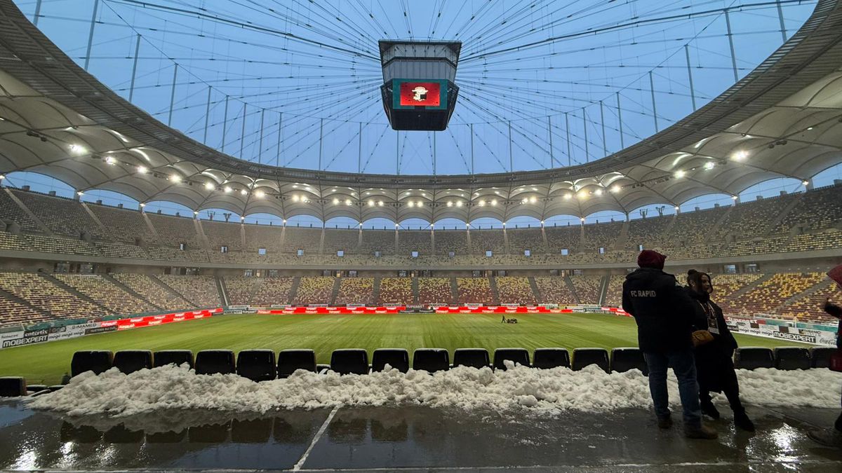 Arena Națională, cu două ore înainte de Rapid - Dinamo, etapa 28 + lojile celor două echipe