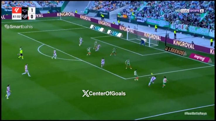 Andrei Rațiu, pasă de gol în Betis - Vallecano // FOTO: X