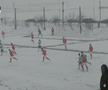 CS Dinamo - Sepsi se dispută pe un teren acoperit de zăpadă