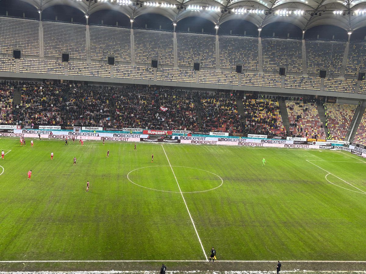 După Rapid - Dinamo, dezastrul » Așa arată gazonul Arenei Naționale înainte de FCSB - Metaloglobus