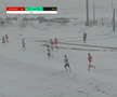 „Iadul alb” în Liga 2! S-a jucat pe zăpadă, în condiții uluitoare » Partida a fost și întreruptă: „O RUȘINE”
