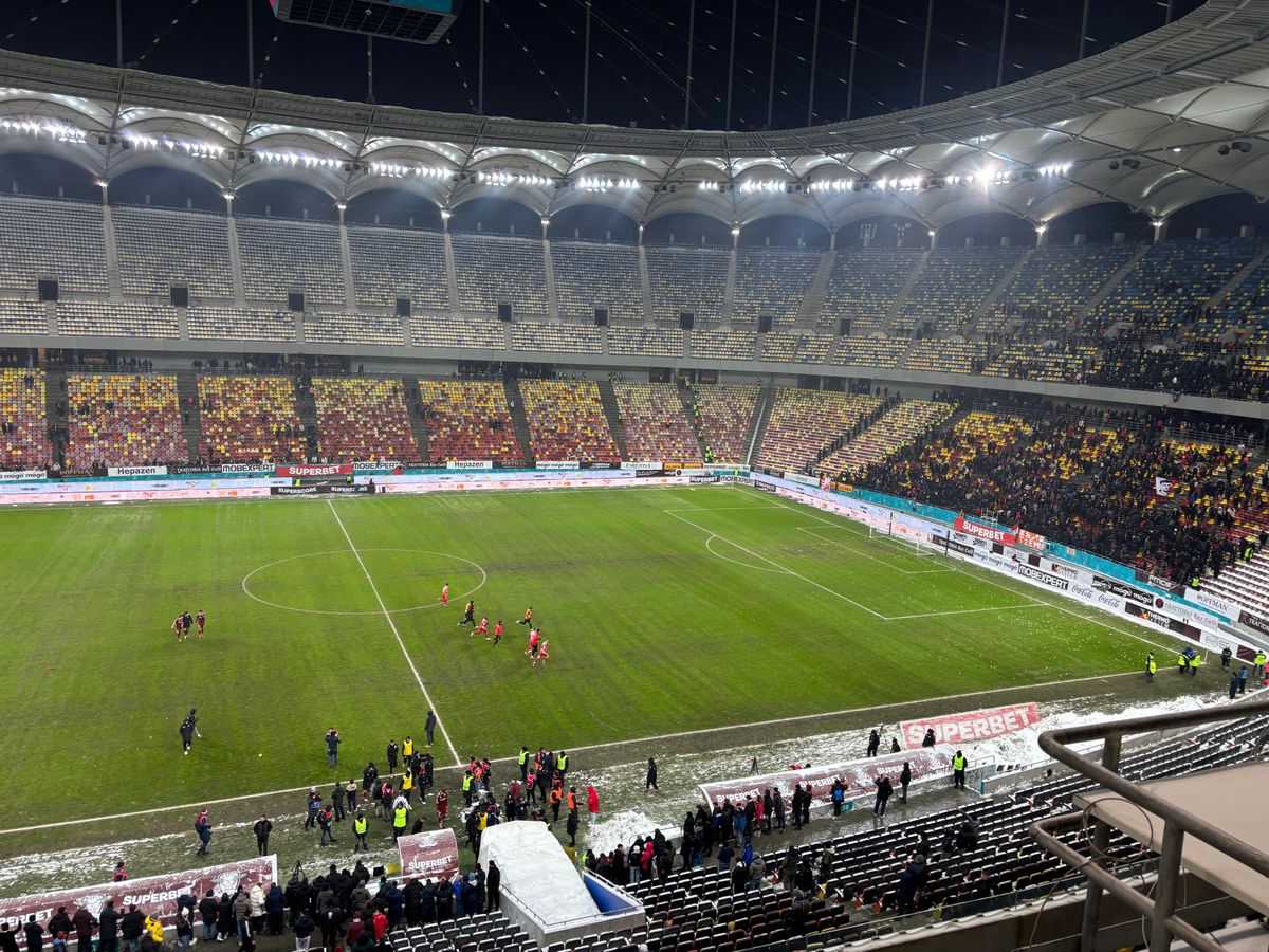 După Rapid - Dinamo, dezastrul » Așa arată gazonul Arenei Naționale înainte de FCSB - Metaloglobus