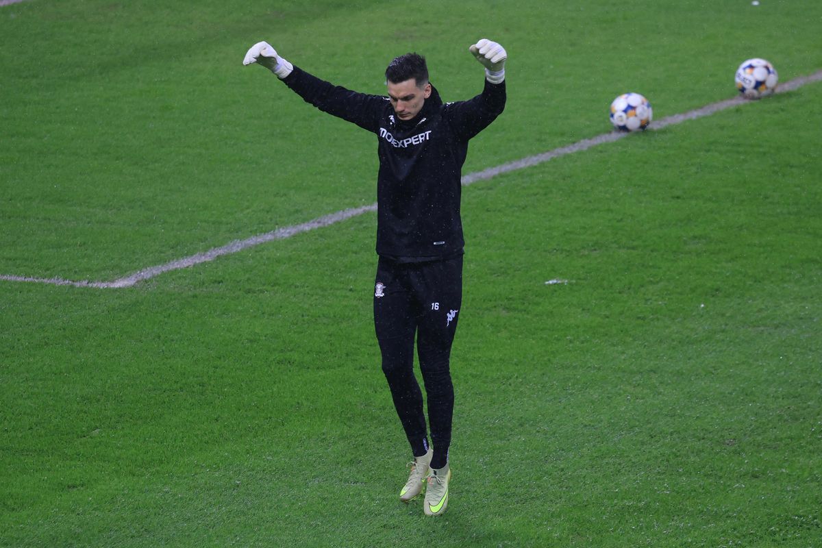 Imagini de la încălzire înainte de Rapid - Dinamo, 21.02.2026