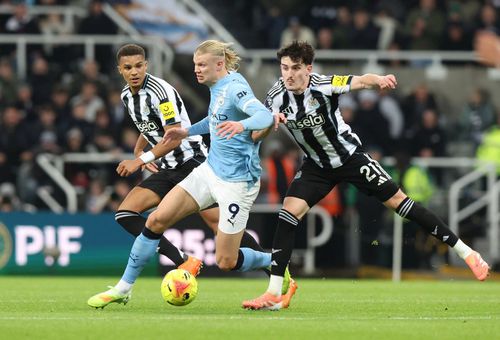 Erling Haaland, în Manchester City - Newcastle / Foto: Imago Images