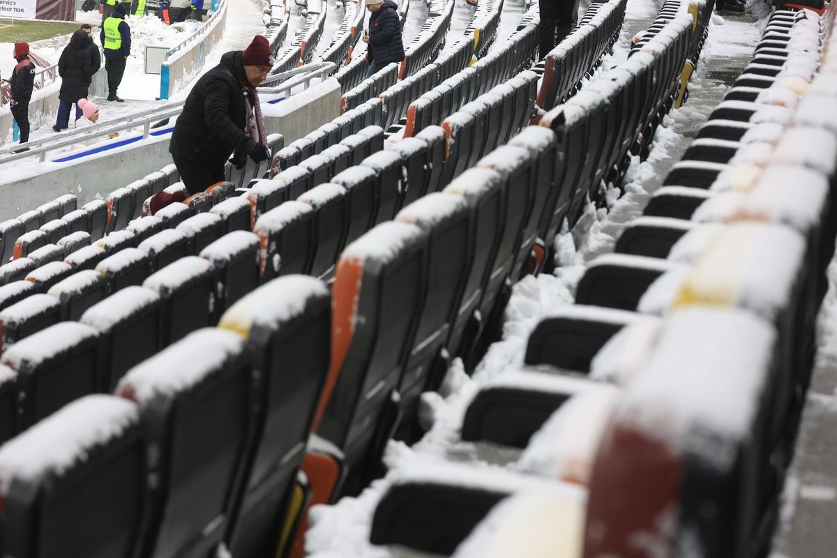 Imagini de la încălzire înainte de Rapid - Dinamo, 21.02.2026